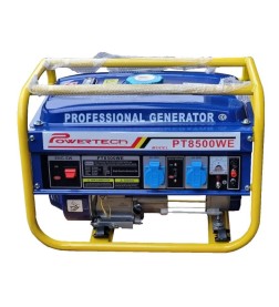 גנרטור בנזין חד פאזי Powertech PT8500WE 