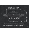 סיר 24 ס"מ 4.6 ליטר + מידות - B&H